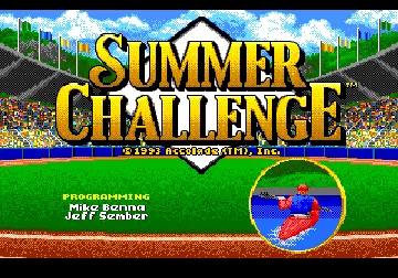 Summer Challenge (USA, Europe) (Unl) screen shot title